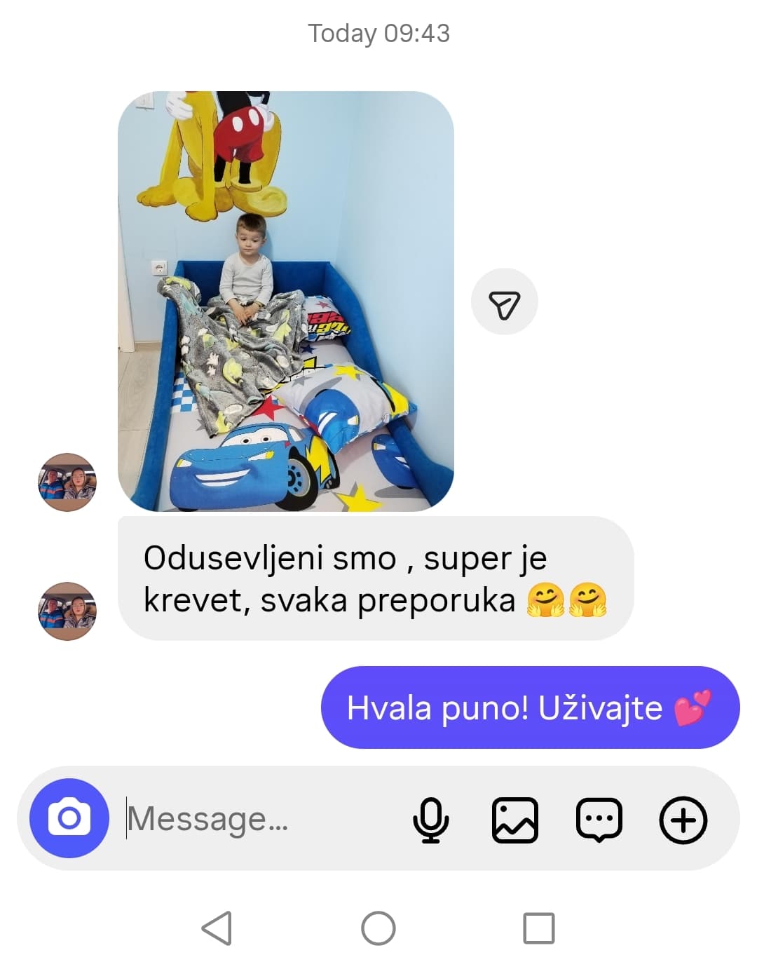 Poruka zadovoljnog kupca